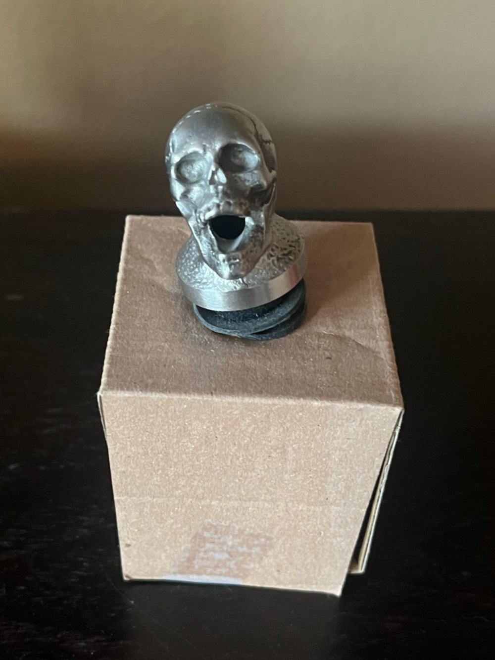In Vino Veritas Menagerie skull wine pourer